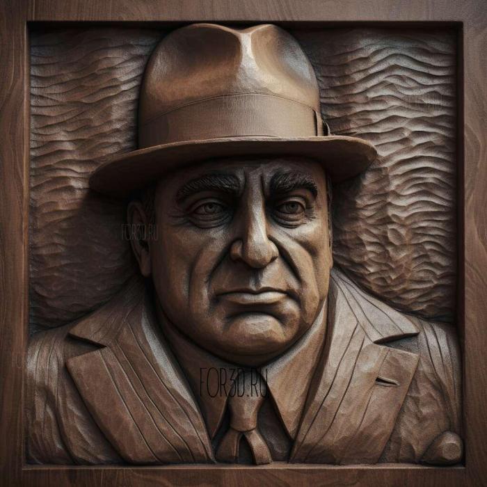 Al Capone 3 stl model for CNC